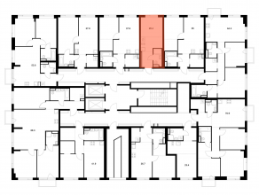 ЖК «Бунинская набережная», планировка студии, 20.40 м²