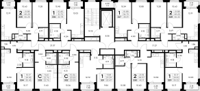 ЖК «GloraX Новоселье», планировка студии, 20.83 м²