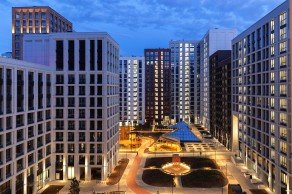 ЖК «MYPRIORITY Basmanny», планировка 2-комнатной квартиры, 44.18 м²