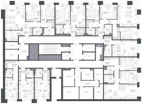 ЖК «Петровский парк II», планировка 2-комнатной квартиры, 85.40 м²