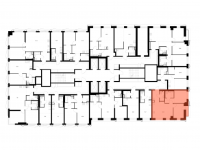 ЖК «Нарвин», планировка 2-комнатной квартиры, 53.30 м²