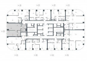 ЖК «Famous», планировка 1-комнатной квартиры, 55.65 м²
