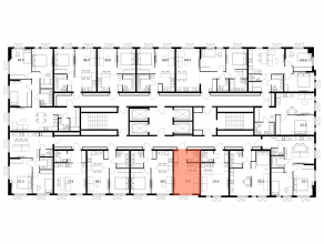 ЖК «Ярославский квартал», планировка студии, 21.70 м²