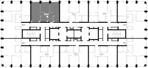 ЖК «MOD», планировка 2-комнатной квартиры, 65.44 м²
