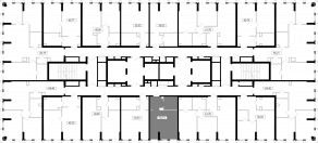 ЖК «MOD», планировка студии, 30.74 м²
