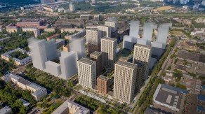 ЖК «Руставели 14», планировка 2-комнатной квартиры, 48.30 м²