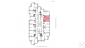 ЖК «Марк», планировка 1-комнатной квартиры, 35.40 м²
