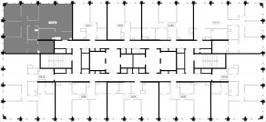 ЖК «MOD», планировка 4-комнатной квартиры, 111.63 м²