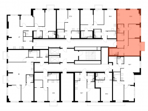 ЖК «Бунинская набережная», планировка 2-комнатной квартиры, 63.60 м²