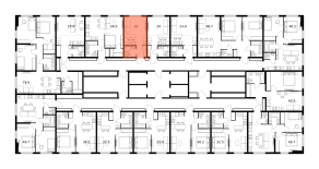 ЖК «Ярославский», планировка студии, 20.00 м²