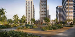 ЖК «Квартал на воде», планировка студии, 22.80 м²