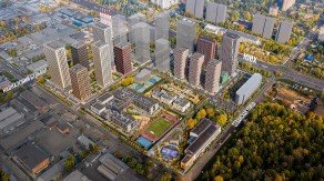 ЖК «Кавказский бульвар 51», планировка 2-комнатной квартиры, 79.60 м²