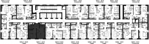 ЖК «Селигер Сити», планировка 1-комнатной квартиры, 42.95 м²