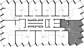 ЖК «MOD», планировка 2-комнатной квартиры, 94.26 м²