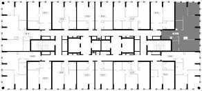 ЖК «MOD», планировка 3-комнатной квартиры, 85.21 м²