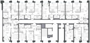 ЖК «Петровский парк II», планировка 2-комнатной квартиры, 64.00 м²