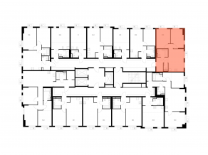ЖК «Ярославский квартал», планировка 2-комнатной квартиры, 51.20 м²