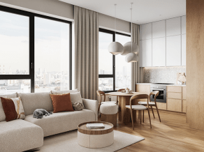 ЖК «ARTEL», планировка 3-комнатной квартиры, 69.10 м²
