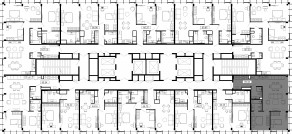 ЖК «MOD», планировка 2-комнатной квартиры, 67.93 м²