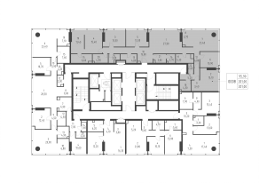МФК «SLAVA», планировка 5-комнатной квартиры, 201.00 м²