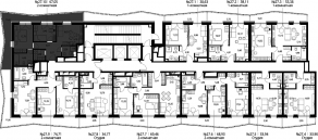 ЖК «Селигер Сити», планировка 2-комнатной квартиры, 70.32 м²