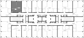 ЖК «MOD», планировка 1-комнатной квартиры, 41.40 м²