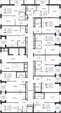 ЖК «GloraX Парголово», планировка студии, 29.74 м²