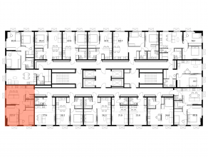 ЖК «Ярославский», планировка 2-комнатной квартиры, 52.20 м²