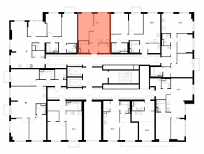 ЖК «Бунинская набережная», планировка 1-комнатной квартиры, 37.90 м²