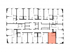 ЖК «Ярославский квартал», планировка студии, 28.90 м²