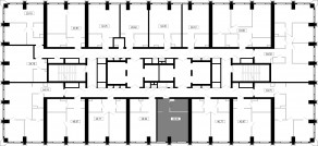 ЖК «MOD», планировка студии, 33.90 м²