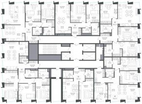 ЖК «Петровский парк II», планировка 2-комнатной квартиры, 69.10 м²