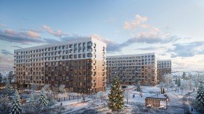 ЖК «GloraX Новоселье», планировка 1-комнатной квартиры, 30.22 м²