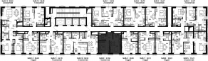 ЖК «Селигер Сити», планировка 1-комнатной квартиры, 42.70 м²