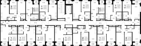 ЖК «GloraX Новоселье», планировка студии, 24.02 м²