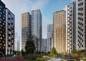 ЖК «Символ», планировка 1-комнатной квартиры, 45.40 м²
