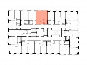 ЖК «Ярославский квартал», планировка 1-комнатной квартиры, 34.30 м²