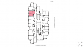 ЖК «Марк», планировка 1-комнатной квартиры, 36.10 м²
