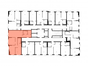 ЖК «Ярославский квартал», планировка 3-комнатной квартиры, 84.10 м²