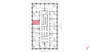 ЖК «ЗИЛАРТ», планировка студии, 19.90 м²