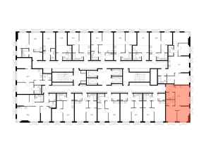ЖК «2-й Иртышский», планировка 2-комнатной квартиры, 50.80 м²