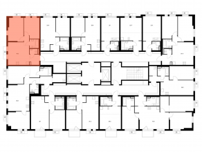 ЖК «Ярославский квартал», планировка 2-комнатной квартиры, 49.30 м²