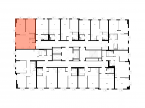 ЖК «Ярославский квартал», планировка 2-комнатной квартиры, 51.60 м²