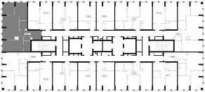 ЖК «MOD», планировка 3-комнатной квартиры, 85.63 м²