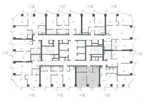 ЖК «Famous», планировка 1-комнатной квартиры, 40.60 м²