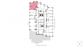 ЖК «Марк», планировка 2-комнатной квартиры, 55.20 м²