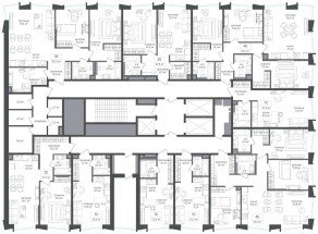 ЖК «Петровский парк II», планировка 2-комнатной квартиры, 85.30 м²