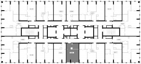ЖК «MOD», планировка студии, 30.61 м²