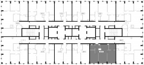 ЖК «MOD», планировка 2-комнатной квартиры, 62.39 м²