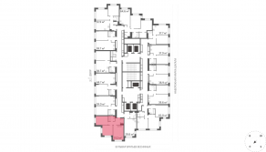 ЖК «Марк», планировка 2-комнатной квартиры, 51.20 м²